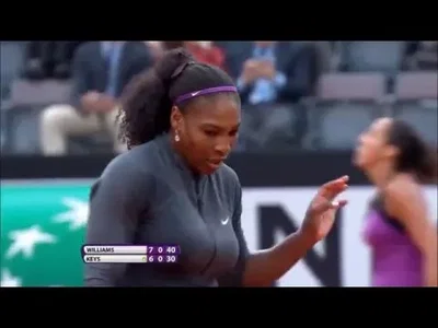 Superb defense from S. Williams against Keys in Rome