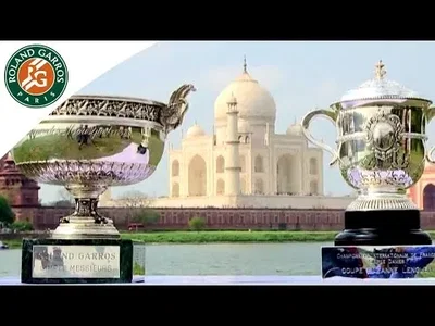 Unusual, French Open trophies are visiting the World
