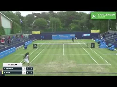 Magic from Dustin Brown on the lawn of Manchester Challenger