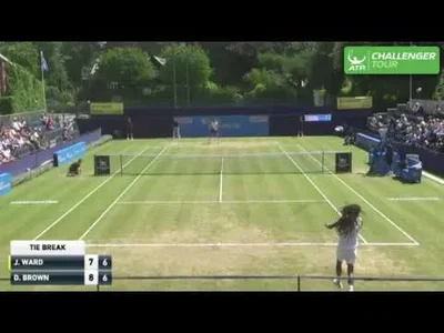 Brown plays full extension winning voley in Manchester