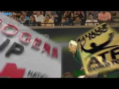 Genius shot from Shapovalov against Dimitrov in Toronto