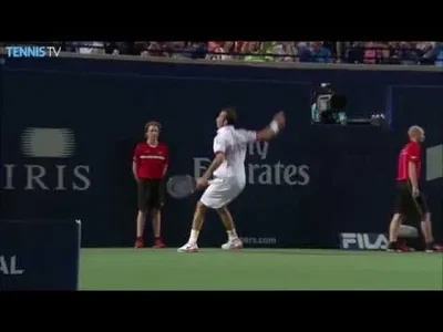 Stepanek incredible defense against Djokovic in Toronto