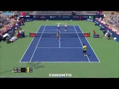 Magic reverse forehand from Dodig in double quarter-finals of Toronto