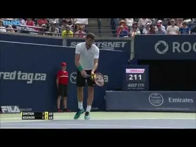 Dimitrov wins intense rally over Nishikori in Toronto