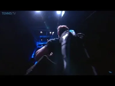 Backstage, Murray and Cilic entrance on the ATP Finals court