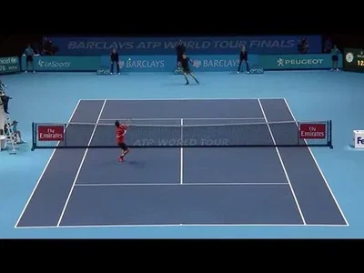 Nishikori Saves Set Point With Smash Hot Shot