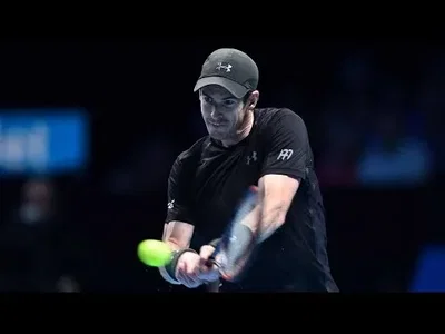 Huge passing shot from Murray against Djokovic in London