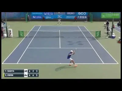 Superb, the 2 match points saved by Sugita to win Yokohama title