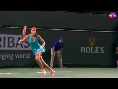 Superb defense from Mladenovic against Davis at Indian Wells