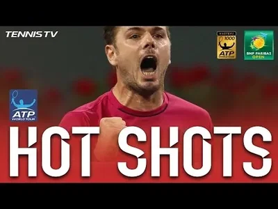 Wonderful passing shot from Wawrinka on set point against Thiem