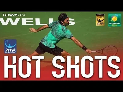 Three perfect backhands from Federer against Sock at Indian Wells