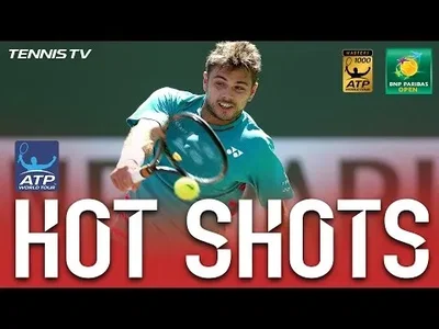 Blistering backhand from Wawrinka against Federer in Indian Wells