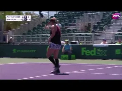 Wonderfully constructed and concluded point by Mattek-Sands at Miami