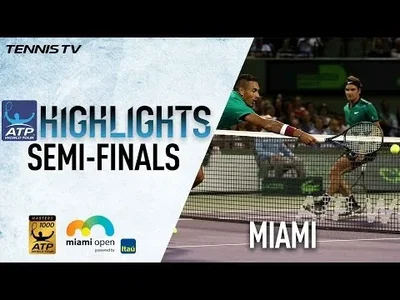 Highlights of Federer vs Kyrgios and Nadal vs Fognini in Miami