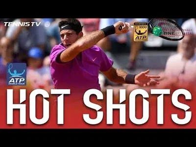 Huge forehand from Del Potro against Edmuund in Rome