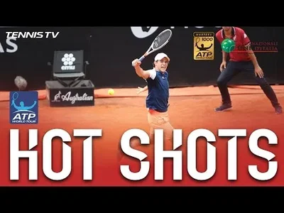Thiem's backhand was on fire against Nadal in Rome