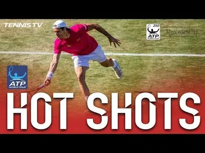 What a touch from Haas against Federer in Stuttgart