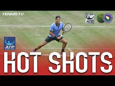 Very nice rally between Federer and Sugita in Halle