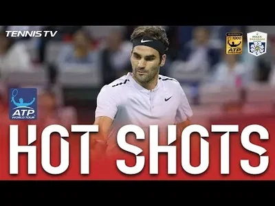 Federer fires two huge backhands against Del Potro in Shanghai