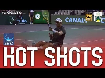 Incredible diving volley winner from Bob Bryan in Paris !