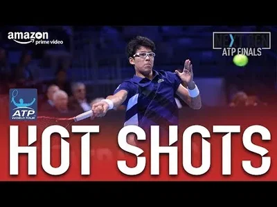 Chung very nice passing shot against Rublev (NextGen ATP Finals)