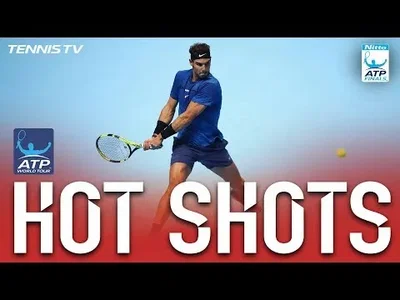 Nadal strikes enormous backhand pass against Goffin in London