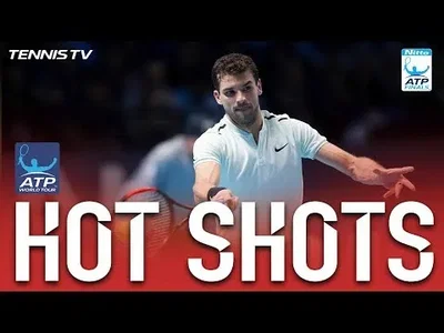 Perfect match point from Dimitrov to finish the job against Goffin