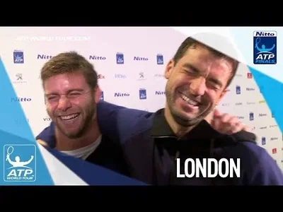 Harrison traps Dimitrov's interview at the ATP Finals in London