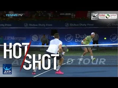 Pouille nice sprint for backhand winner in 3rd set decider in Dubai