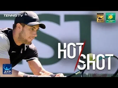 Coric wellinspired lob over Anderson at Indian Wells