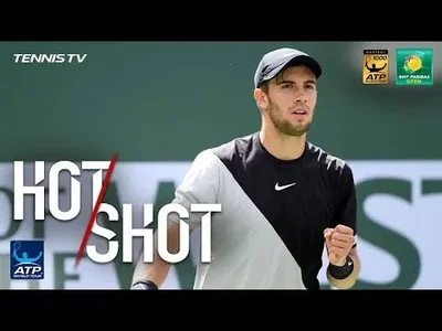 Coric was everywhere against Federer in Indian Wells semies