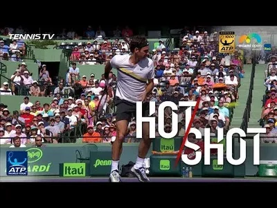 Federer hits behind-the-back magic volley in Miami against Kokkinakis