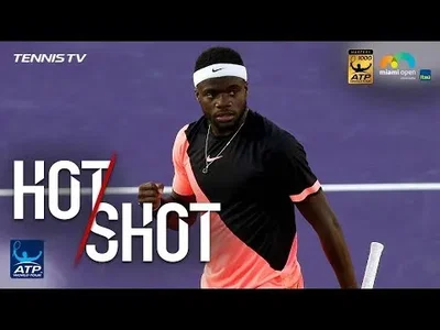 Touchy volley from Tiafoe on break point against Berdych at Miami