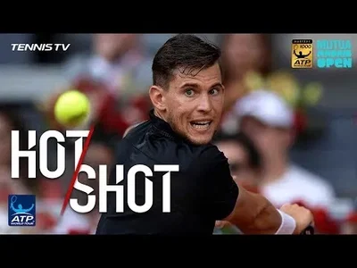 Thiem lets Nadal without reaction at the end of this nice rally in Madrid