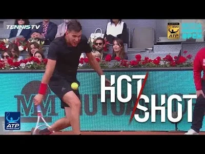 Thiem's perfect drop-shot against Anderson in Madrid