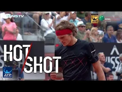 Zverev's rocketed backhands to get the break against Nadal in Rome