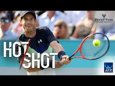 Murray concludes perfectly this 26 strokes rally against Kyrgios