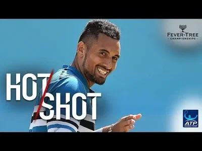 Kyrgios ever further, here is the tweener lob winner at Queens