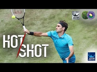 Very nice rally between Federer and Ebden in Halle