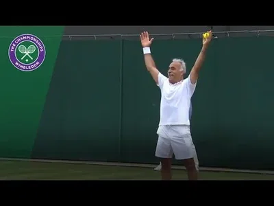 Mansour Bahrami, the magician in his works at Wimbledon