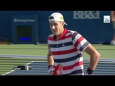 Highlights of Isner win against Harrison in Atlanta 2018 Final
