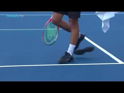 Rubin destroy his shoe against Isner in Washington, D.C.