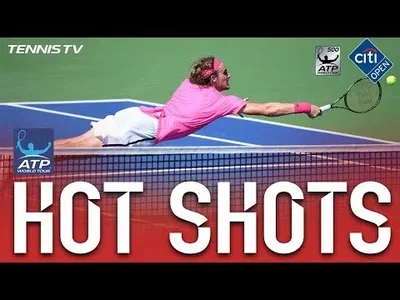 Tsitsipas hits perfect diving volley against Zverev in Washington