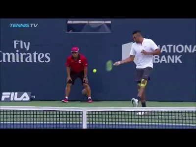 Kyrgios forehand coming from another planet against Wawrinka
