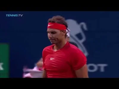 Beautiful rally between Nadal and Paire in Toronto 