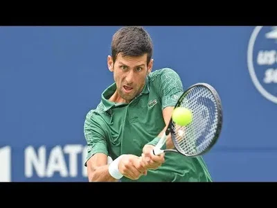 Djokovic superb backhand pass against Tsitsipas in Toronto