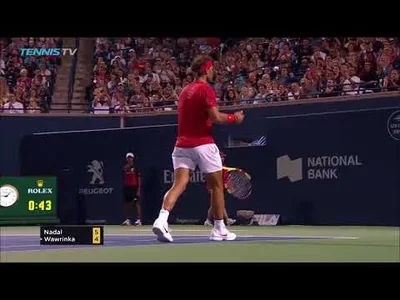 Nadal was everywhere against Wawrinka in Toronto