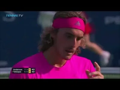 Superb passing from Anderson against Tsitsipas in Toronto