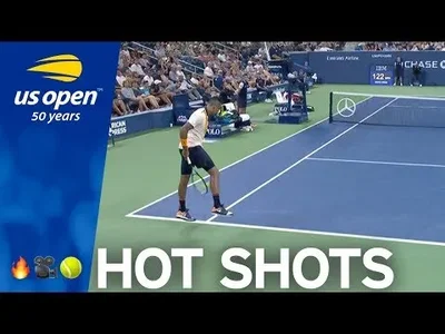  Kyrgios uses baseline tweener against Albot in NYC