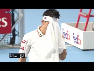 Nishikori gives Paire the runaround in Tokyo 2nd round